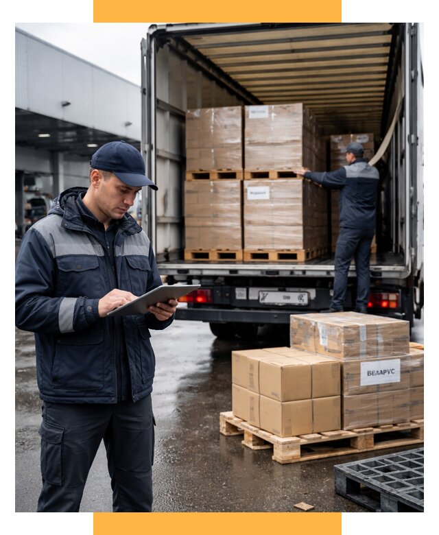 Доставка грузов из Беларуси от 15314 р. логистика СетСервис-Дбн
