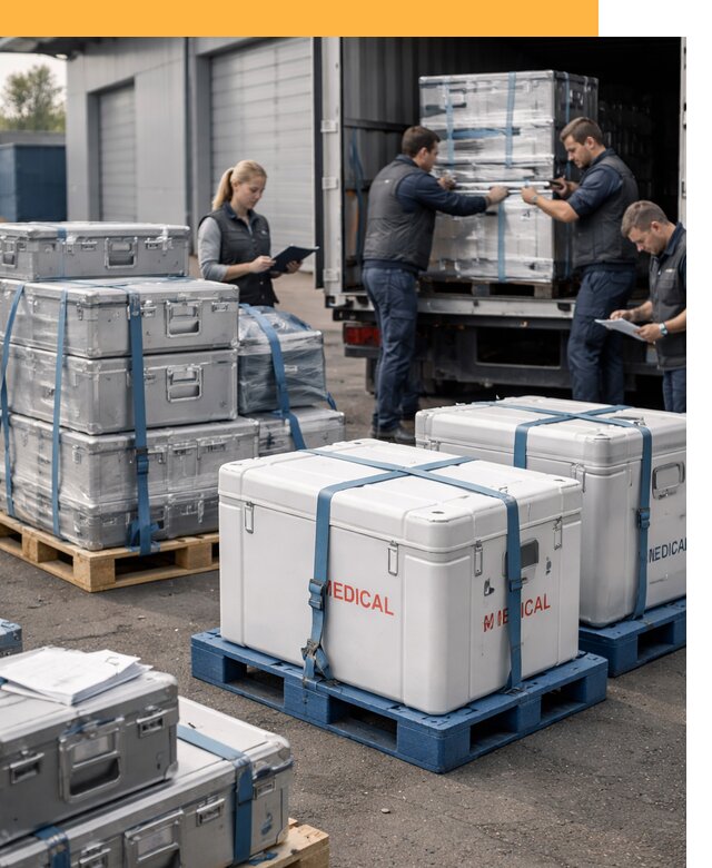 Перевозка медицинского оборудования по всему миру от 15314 руб