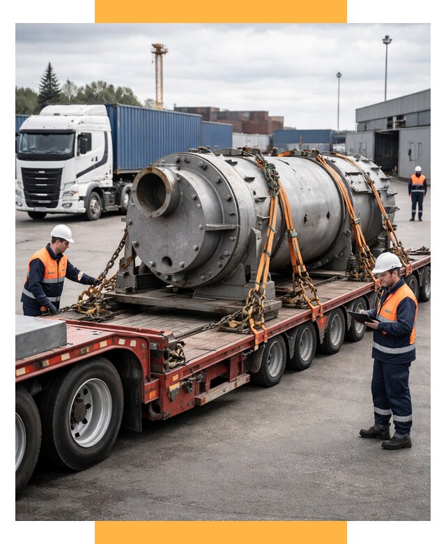 Перевозка тяжеловесных грузов под ключ от 153135 р. | СетСервис-Дбн